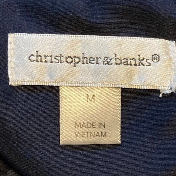 Christopher & Banks Quilted Vest Winter Classic Grandma Core Outdoor Ski M - Picture 5 of 7